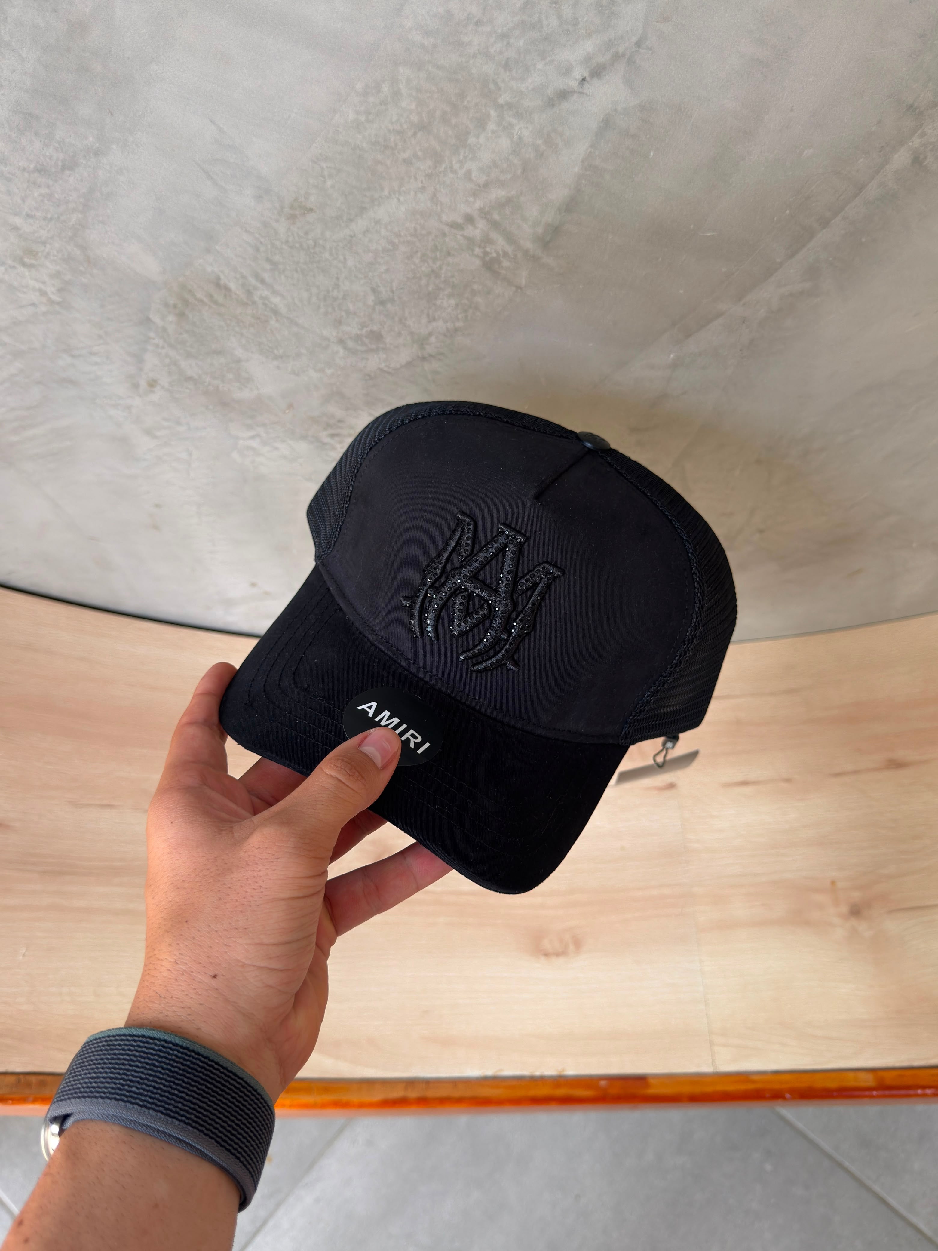 AMIRI NEGRA - MA LOGO CRYSTAL