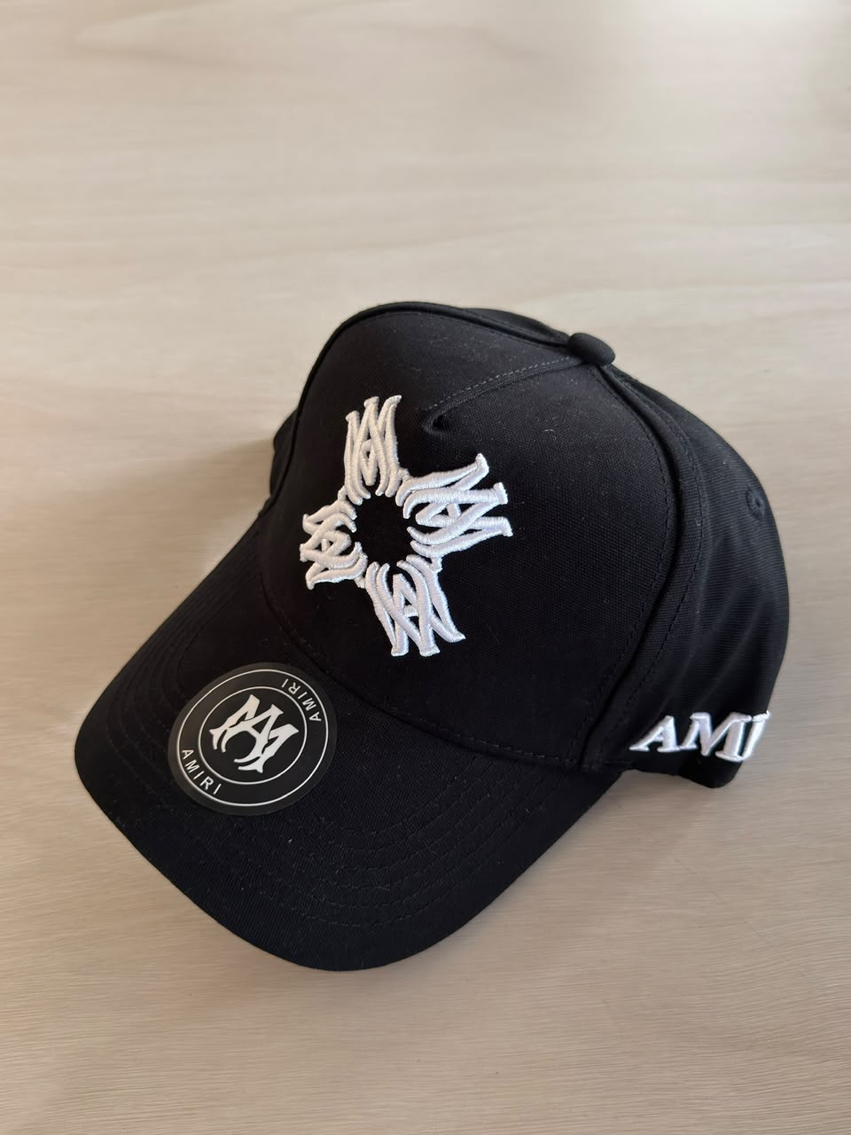 AMIRI BLACK WHITE EMBROIDERY