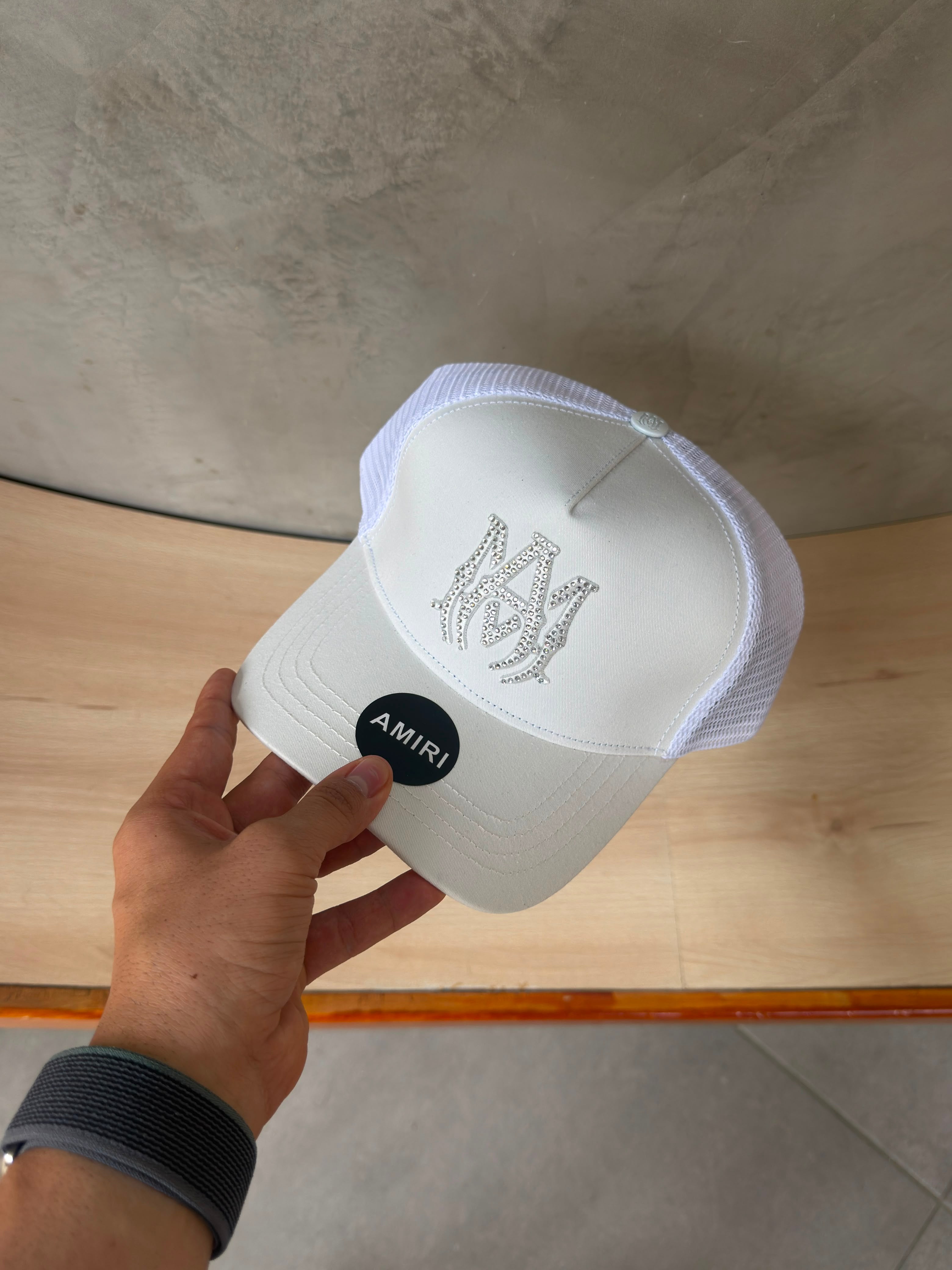 AMIRI BLANCA - MA LOGO CRYSTAL