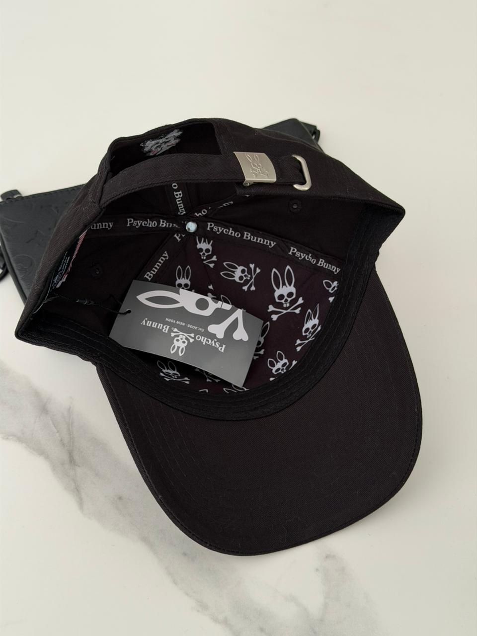 Gorra Psycho Bunny -Negra