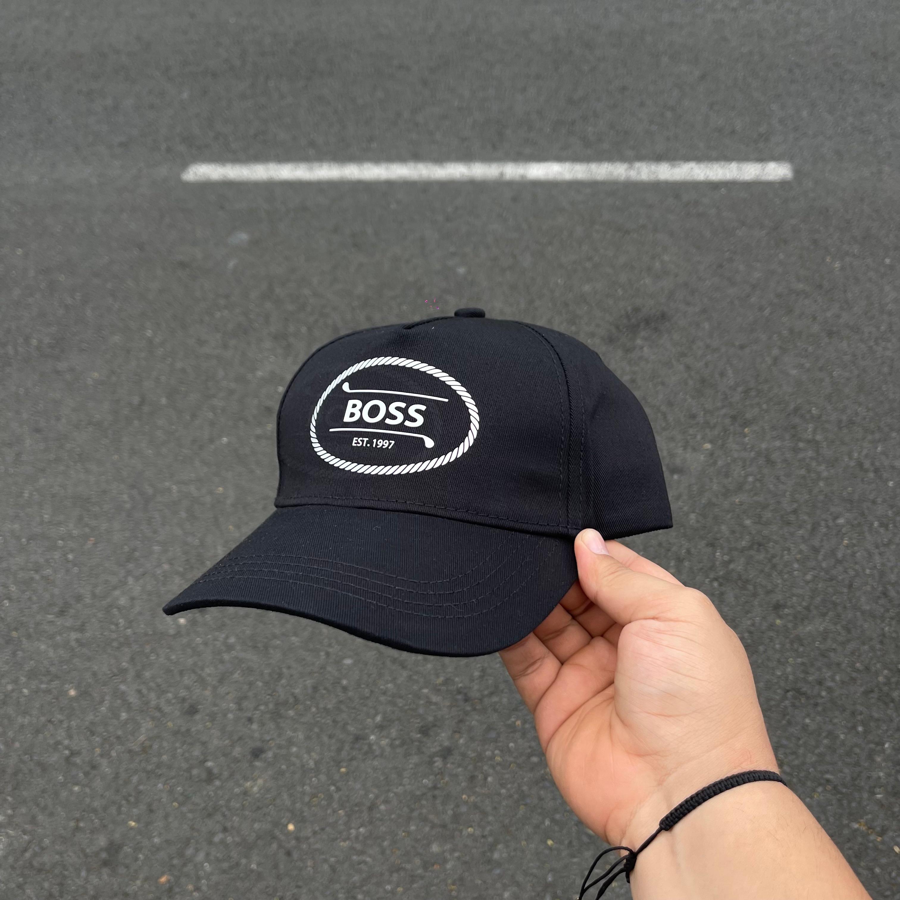 GORRA HUGO-BOSS NEGRA ESTAMPADA