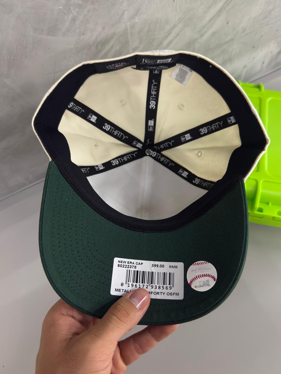 NEW ERA-BLANCA A´s VERDE