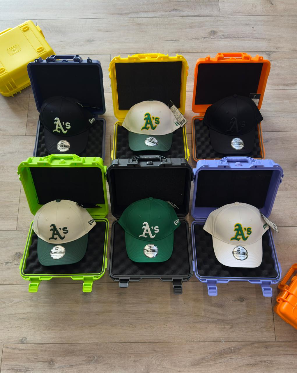 Combo New Era 39THIRTY de los Oakland Athletics (A's) X6