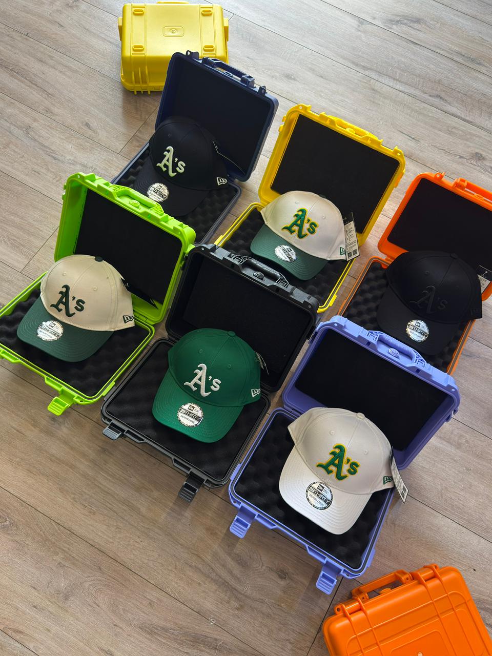 Combo New Era 39THIRTY de los Oakland Athletics (A's) X6