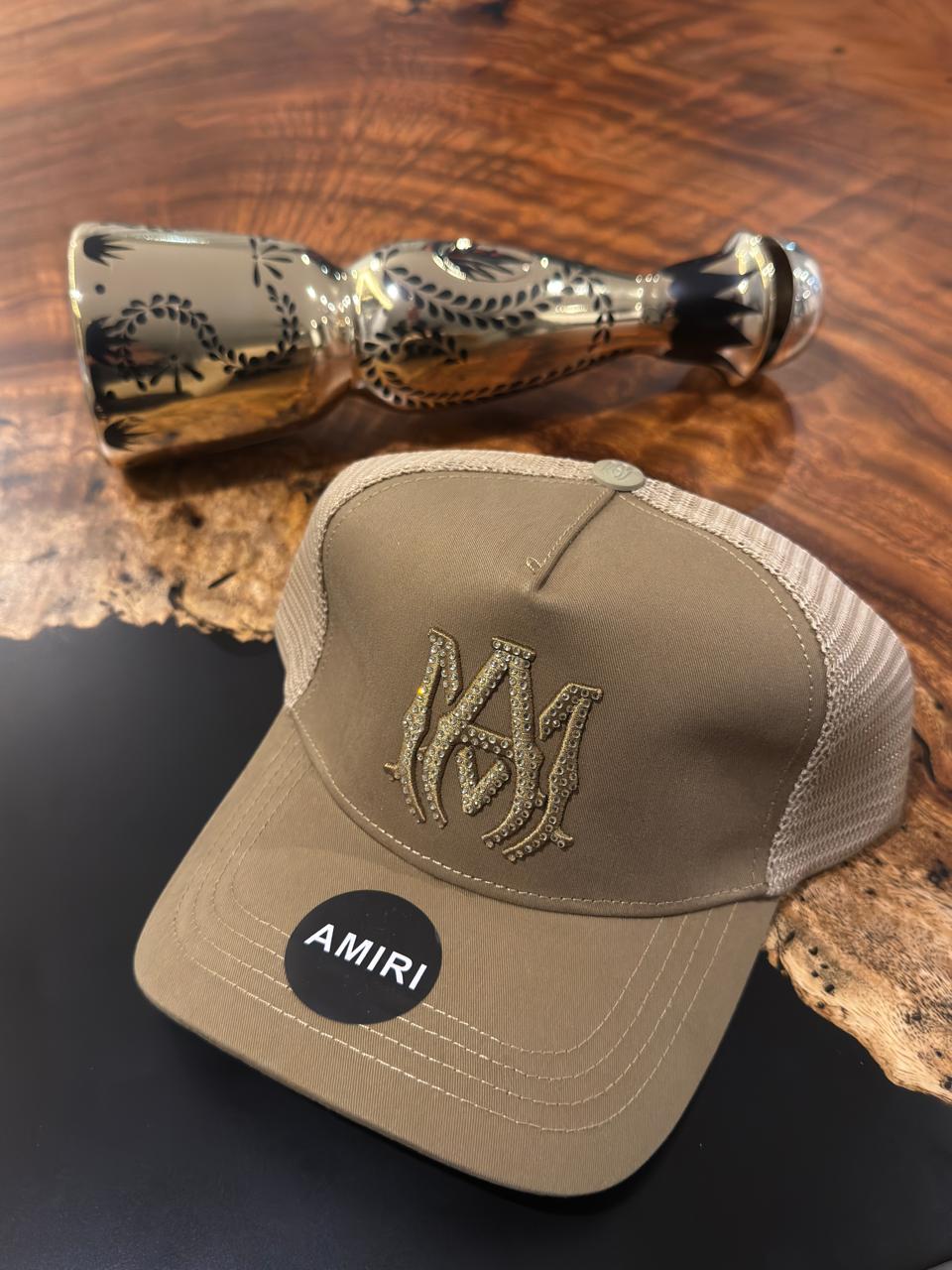AMIRI VERDE MILITAR - MA LOGO CRYSTAL