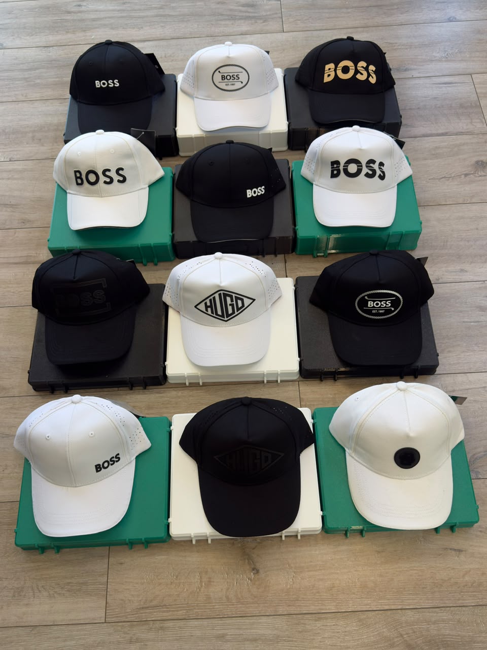 COMBO X12 HUGO BOSS BLANCO & NEGRO PREMIUM