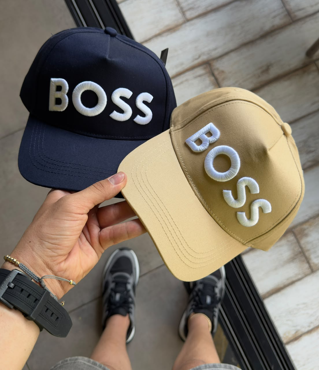 SET X2 BOSS BEIGE-AZUL